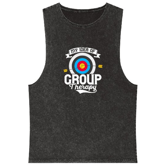 My Idea Of Group Therapy Bow & Arrows Target Arche Mineral Wash Tank Tops