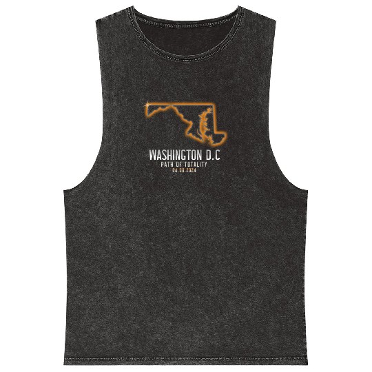Washington DC Path Of Totality 4.8.24 EclipseWashi Mineral Wash Tank Tops