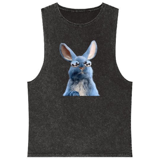 funny rabbit Mineral Wash Tank Tops
