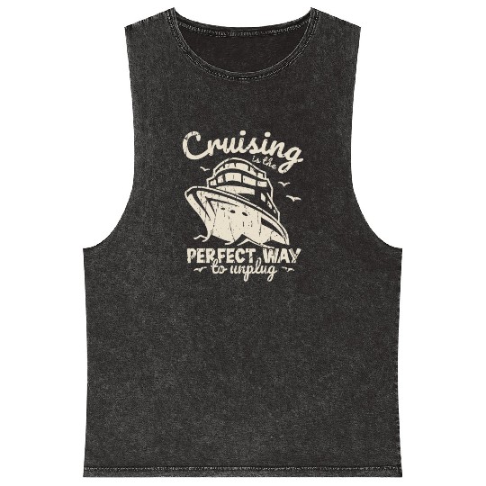 Cruising is the perfect way to unplug - Cruise Mineral Wash Tank Tops
