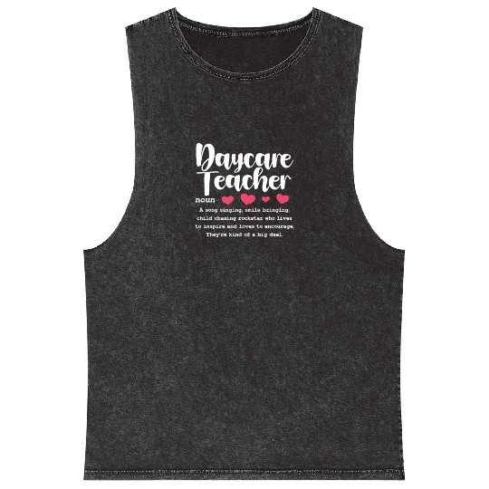Daycare Teacher Definition Mineral Wash Tank Tops