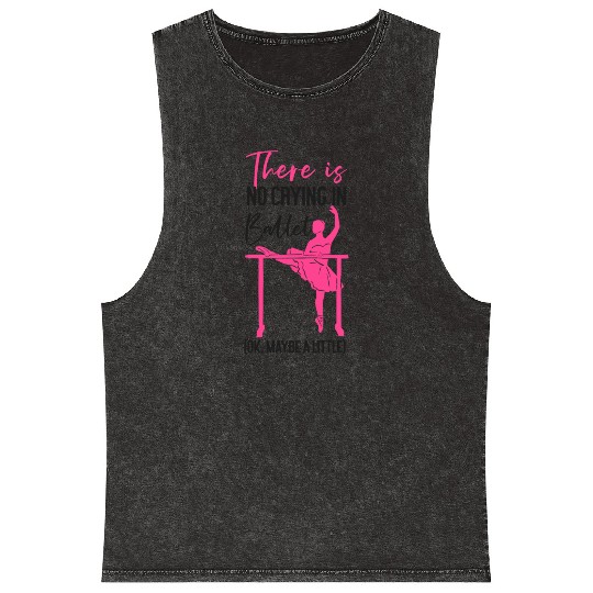 Ballet Dancer Dance Girl Ballerina Mineral Wash Tank Tops