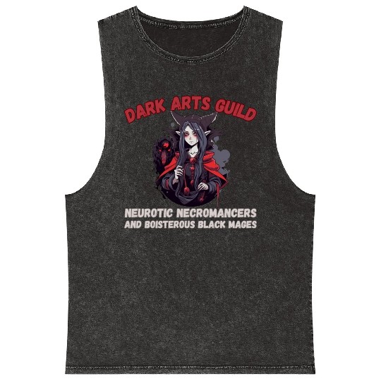 Dark Arts Guild, Necromancer Mineral Wash Tank Tops