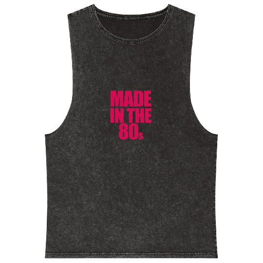 made in the 80s Mineral Wash Tank Tops