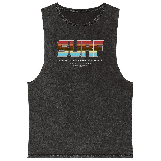Surf in Huntington Beach nature Mineral Wash Tank Tops