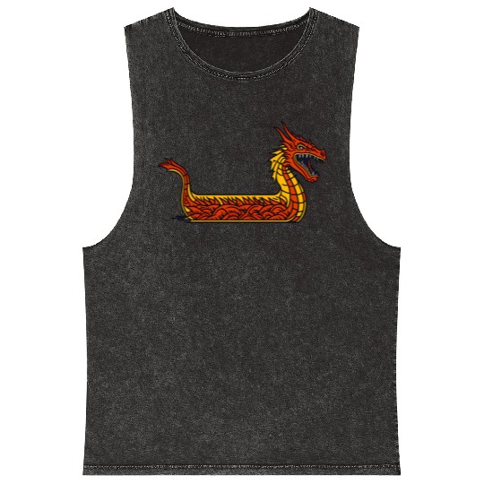 Dragon Boat Mineral Wash Tank Tops