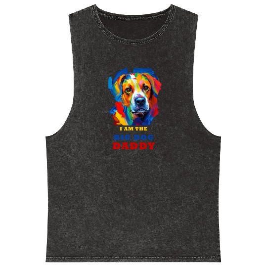 Big Dog Daddy Mineral Wash Tank Tops