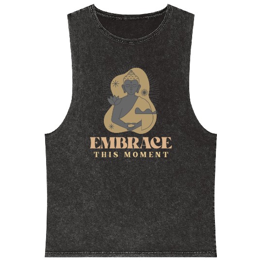 Embrace This Moment Yoga Mineral Wash Tank Tops