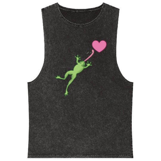 Frog Love Mineral Wash Tank Tops