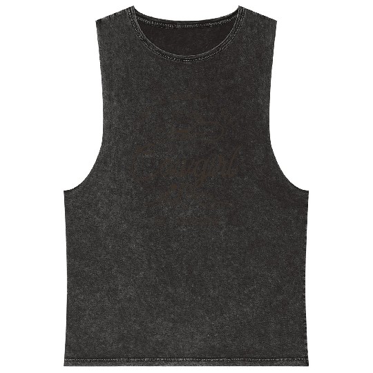 Cowgirl Like A Normal Girl But Cooler Western Mineral Wash Tank Tops