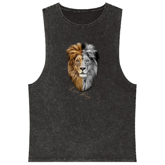 Lion King Mineral Wash Tank Tops