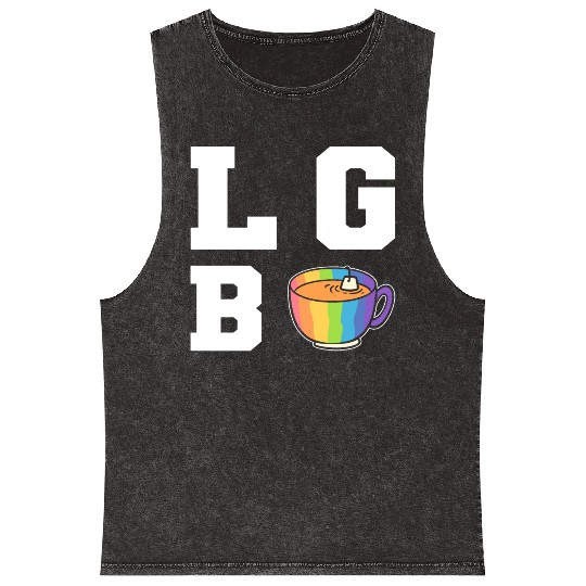 Lgb-Tea Gay Or Lesbian Mineral Wash Tank Tops