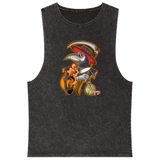 plague doctor Mineral Wash Tank Tops