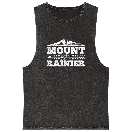 Mount Rainier climber Hiker Mountains Mineral Wash Tank Tops