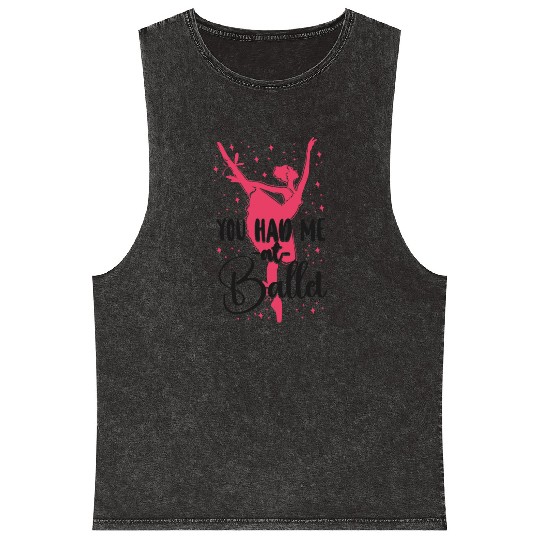 Ballet Dancer Dance Girl Ballerina Mineral Wash Tank Tops