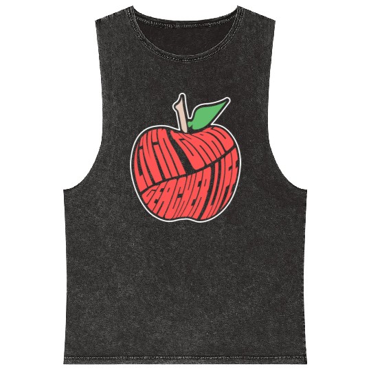 Teacher Life Mineral Wash Tank Tops