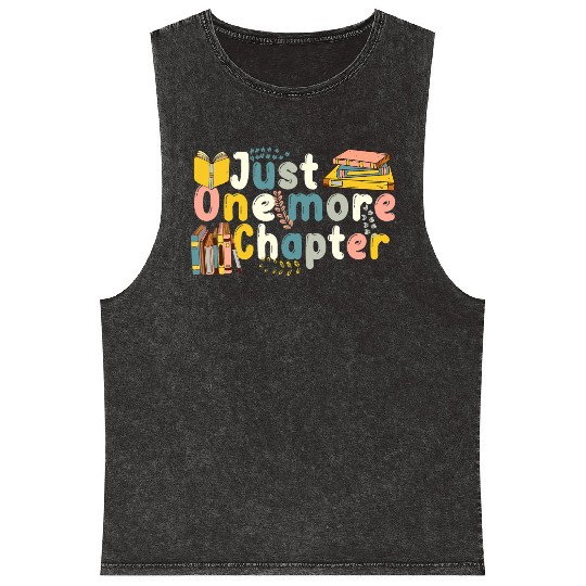Funny Book Lover Teacher Book Reading Librarian Mineral Wash Tank Tops
