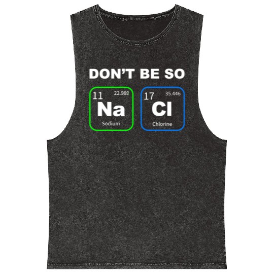 Funny Humorous Science Geek Nerd Chemist Teacher Mineral Wash Tank Tops