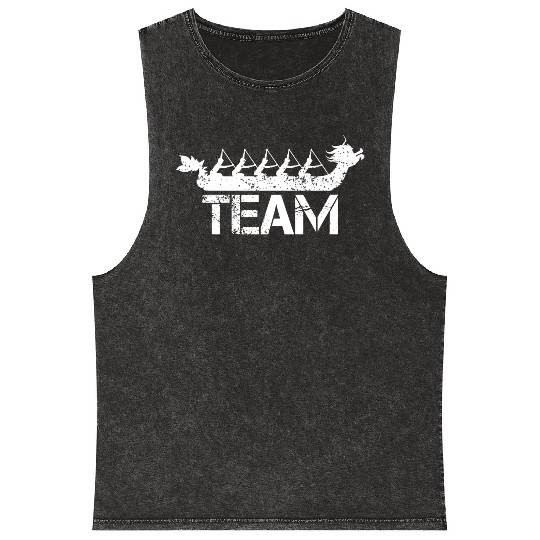 Dragon Boat Racing Team Mineral Wash Tank Tops