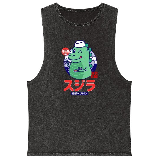 Sushi Mineral Wash Tank Tops