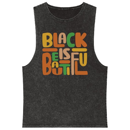 Black Is Beautiful Mineral Wash Tank Tops