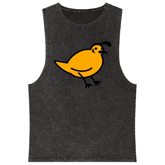 a quail bird Mineral Wash Tank Tops