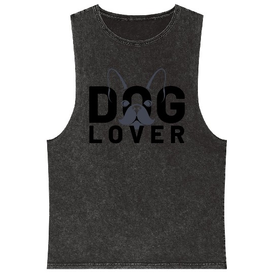 French Bulldog Lover Mineral Wash Tank Tops
