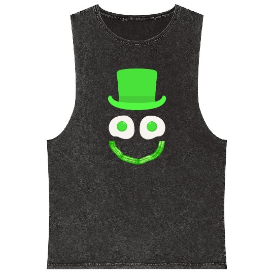 Funny Fried Green Ham and Eggs Days I Am Sam With Mineral Wash Tank Tops