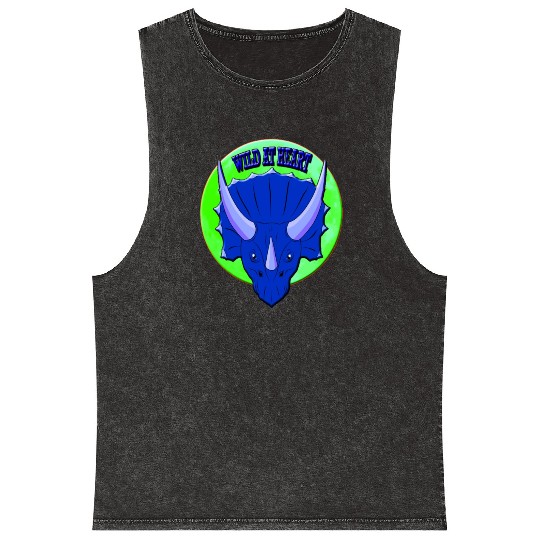 Wild At Heart- Triceratops Mineral Wash Tank Tops