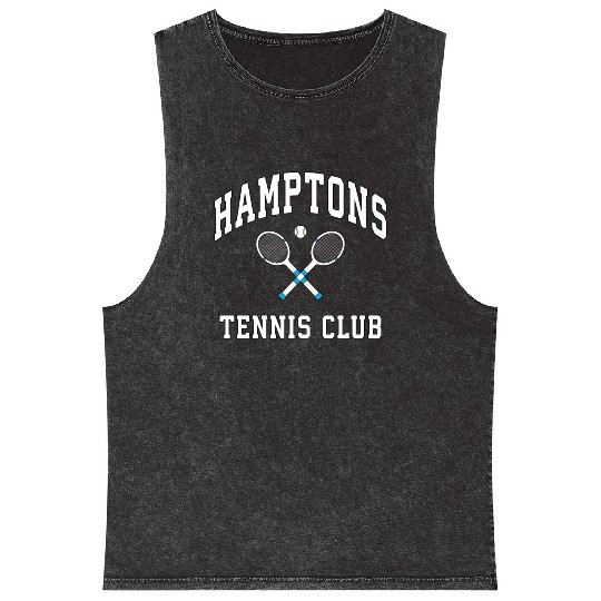 Hamptons Tennis Club Preppy New York Montauk Varsi Mineral Wash Tank Tops