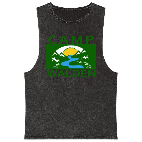 Camp Walden An Adventure A Summer Camp Mineral Wash Tank Tops