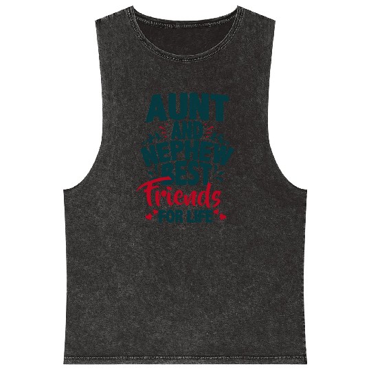Aunt And Nephew Best Friends Mineral Wash Tank Tops