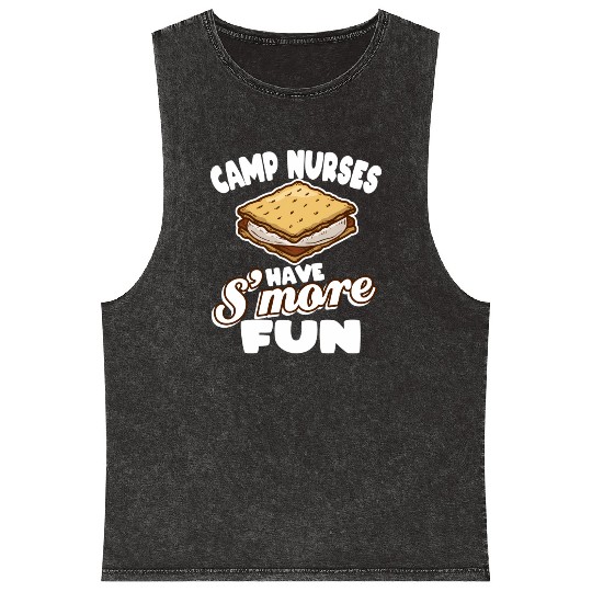Camp Nurses Have S'More Fun Summer Camp Nursing Rn Mineral Wash Tank Tops