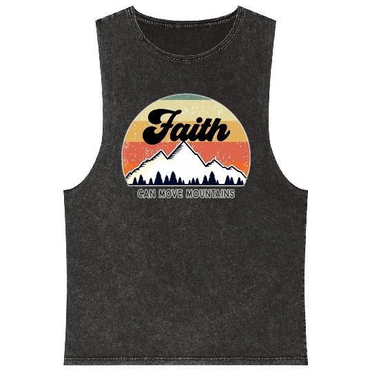 Faith Can Move Mountains Mineral Wash Tank Tops