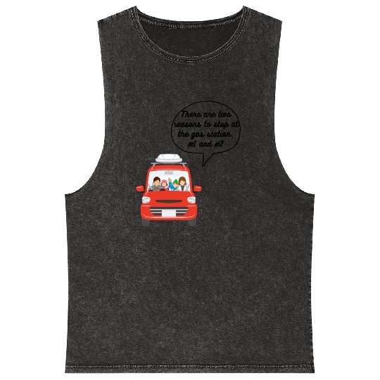 Comedy Potty Mineral Wash Tank Tops