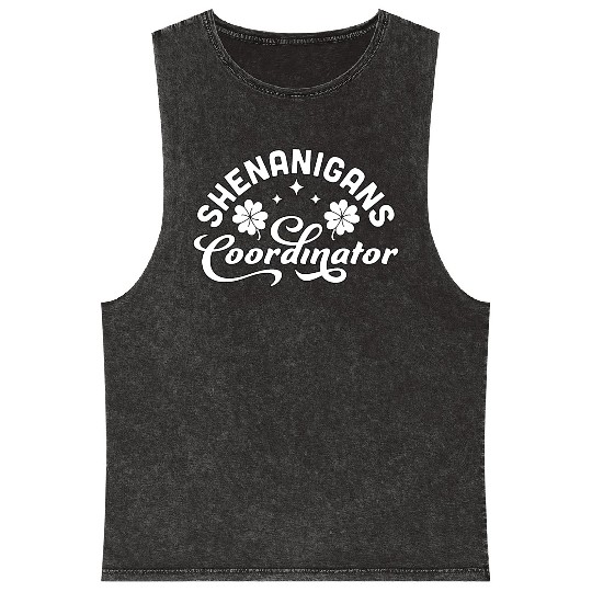 Shenanigans Coordinator Teacher St Patrick'S Day Mineral Wash Tank Tops