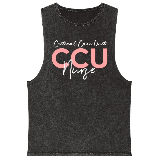 Critical Care Unity Ccu Nurse Emergency Room Nurse Mineral Wash Tank Tops