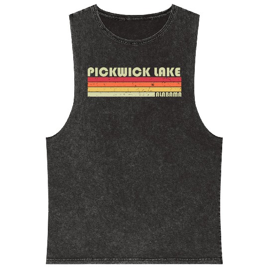 Pickwick Lake Albm Fishing Camping Summer Mineral Wash Tank Tops