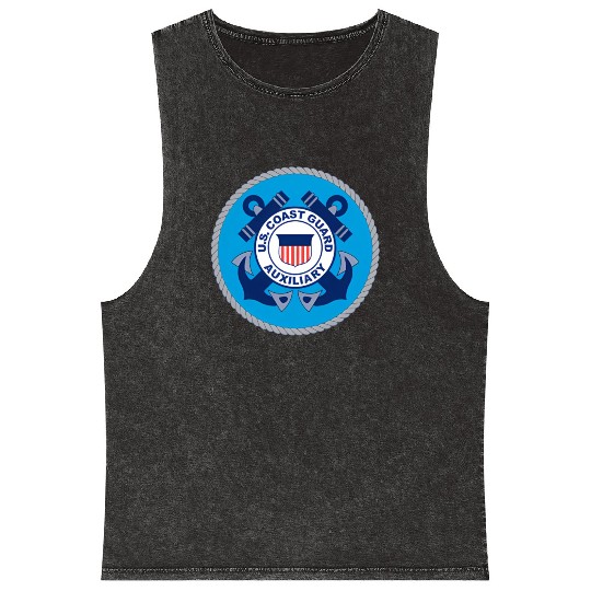 Us Coast Guard Auxiliary Uscga Volunteer Service Mineral Wash Tank Tops
