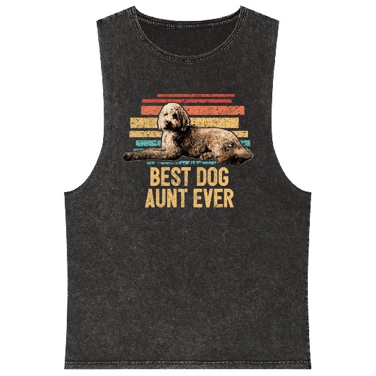 Best Dog Aunt Ever Goldendoodle Dog Mom Doodle Mineral Wash Tank Tops