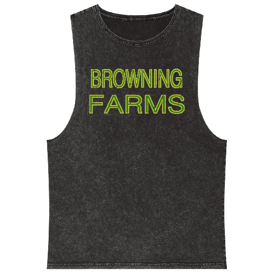 Browning Farms Squad Family Reunion Last Name Team Mineral Wash Tank Tops