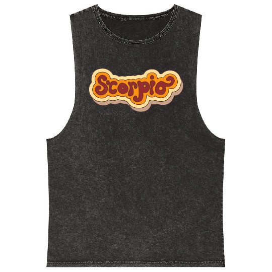 Amazing Scorpio Scorpio Mineral Wash Tank Tops