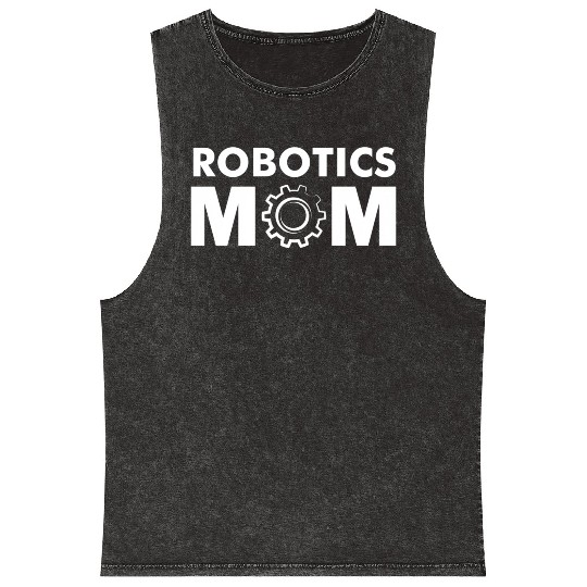 Robotics Mom Women'S Robot Mineral Wash Tank Tops