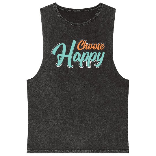 Choose happy Mineral Wash Tank Tops
