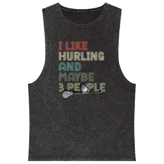 Irish Hurling Hurling Team Ireland Play Hurling Mineral Wash Tank Tops