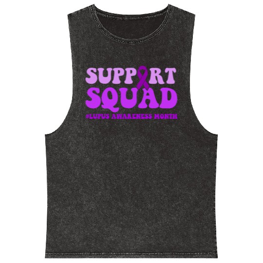 In May We Wear Purple Lupus Awareness Month Mineral Wash Tank Tops