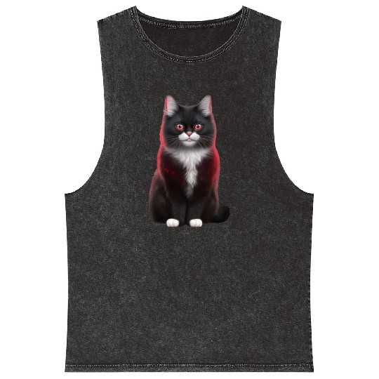 cute cat mom.best cat mom ever.cool cat mom.miaw Mineral Wash Tank Tops