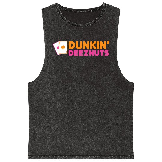 Dunkin Deez-Nuts Pocket Aces Mineral Wash Tank Tops