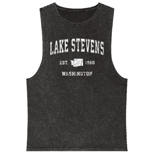 Lake Stevens Washington Wa Athletic Sports Mineral Wash Tank Tops