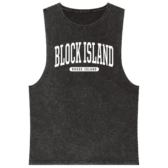 Style Block Island Rhode Island Mineral Wash Tank Tops